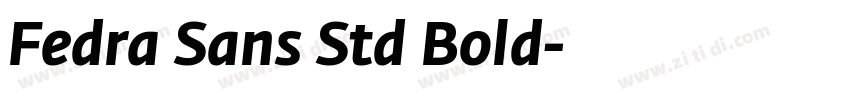 Fedra Sans Std Bold字体转换